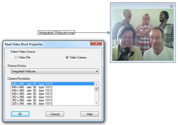 ReadVideoCameraExample