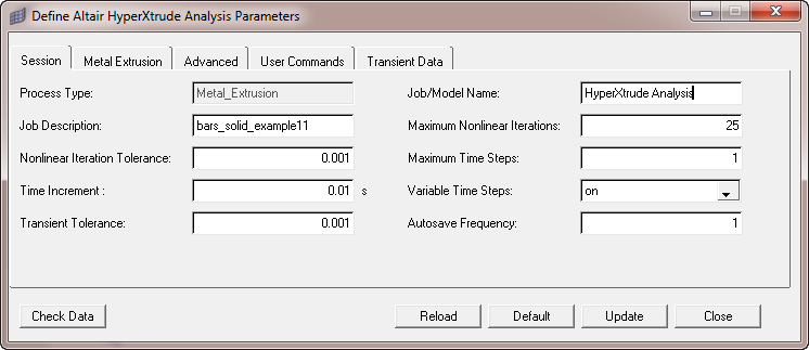 Defining Process Parameters